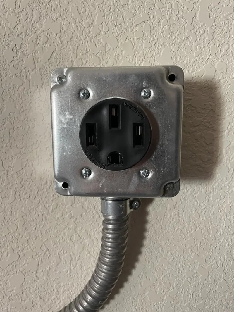 NEMA 14-50 outlet installed for Electrical Panel Upgrade in Fort Myers Shores