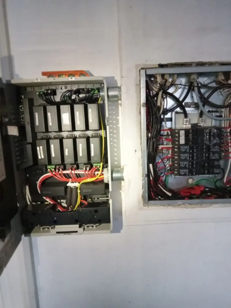 Electrical panel upgrade completed for Security Camera Wiring in Fort Myers Shores